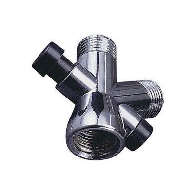 UNIVERSAL SHOWER ARM DIVERTER 2 WAY CHROME PUSH BUTTON NEW FAST SHIP