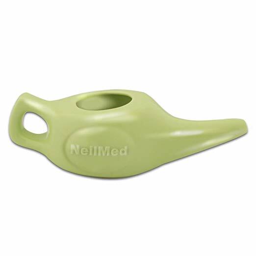 NeilMed Pharmaceuticals - Classic Porcelain Neti Pot with 20 Premixed Packets