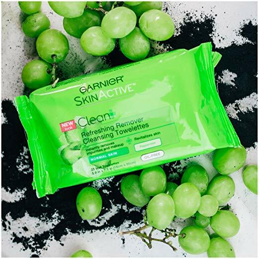 Garnier SkinActive Clean + Refreshing Remover Cleansing Towelettes 25 ea