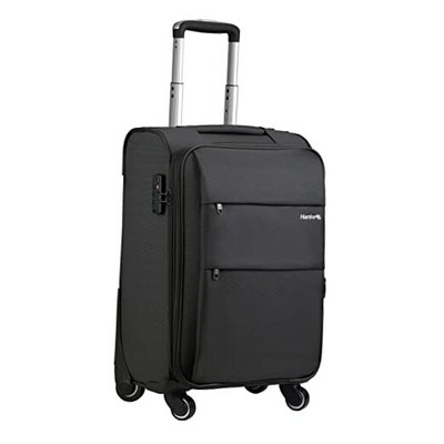  20'' Softside Expandable Carry on Luggage with Spinner 20-Inch Carry On Black