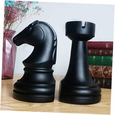 Decorative Bookends for Shelves, Book Ends Decorative for Office Heavy Chess