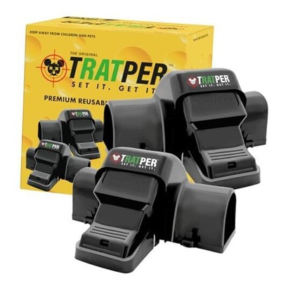 Rat and Chipmunk traps. Prevents Accidental Triggering with Dual 2 Pack