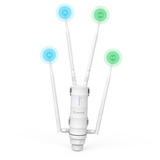 Outdoor Weatherproof WiFi Extender/Wireless Access Point/Mesh with AC1200