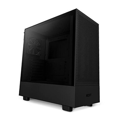  Compact ATX Mid-Tower PC Gaming Case   High Airflow H5 Flow Black Non RGB Fans