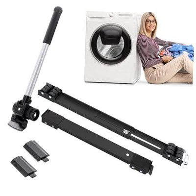 Extendable Furniture Appliances Rollers with Furniture Lifter, Mover Black