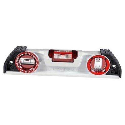  - 935 Magnetic Cast Red Torpedo Level - Features Optivision, Angle Finder, 