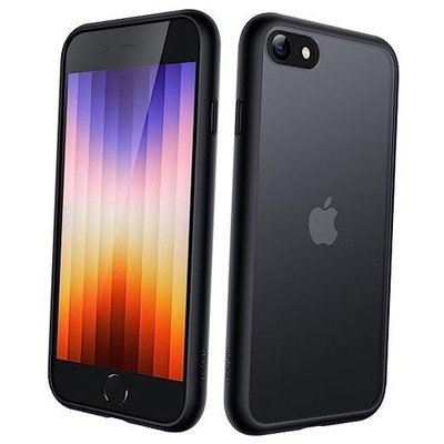 JETech Matte Case for iPhone SE 3/2 (2022/2020), iPhone 8/7, 4.7-Inch, Black