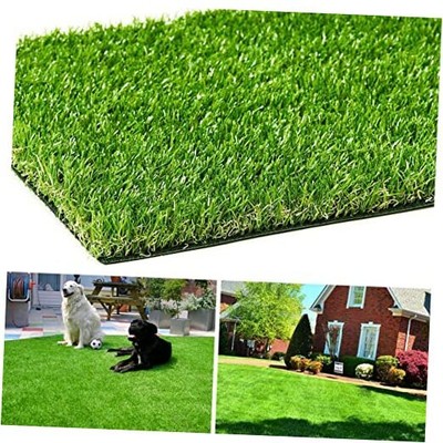 AYOHA Artificial Turf with Drainage, 1.38 Inch Realistic Fake Grass 4 ft x 6 ft