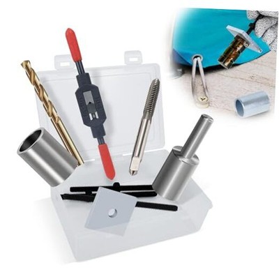 10-Piece Pool Anchor Removal Tool Kit with Storage Box, Rethreading no anchor