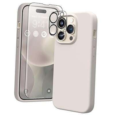  for iPhone 14 Pro Max Case Silicone, Compatible with MagSafe, with 2X A-Stone