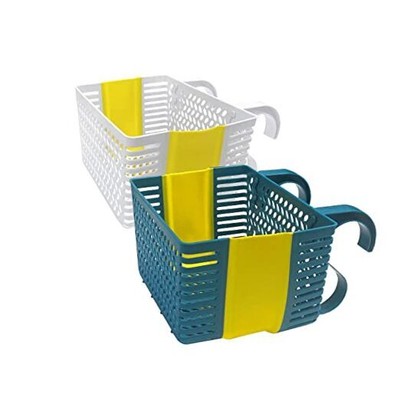 Poolside Storage Basket,Thickened Pool Storage Basket,Above Ground Pool 2Pack