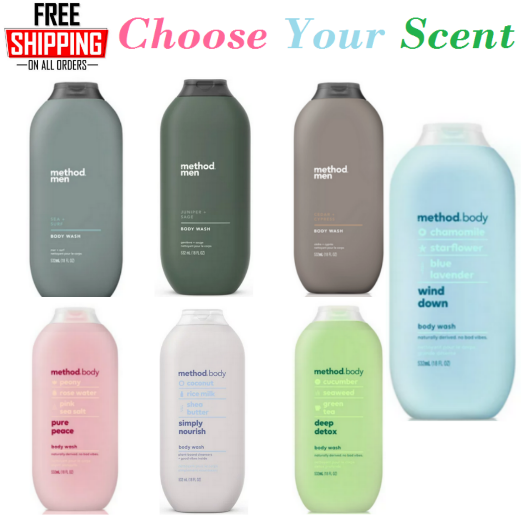 Method Men, Body Wash, Sea + Surf, 18 fl oz. Choose Your Scent
