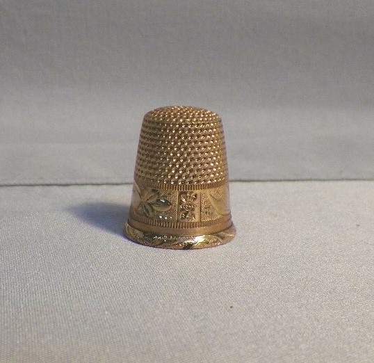 Antique Vintage 14k Gold Sewing Thimble Size 8 (4.45grams)