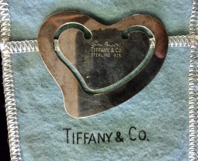 Tiffany Bookmark Sterling Silver Designer Signed Elsa Peretti with Pouch