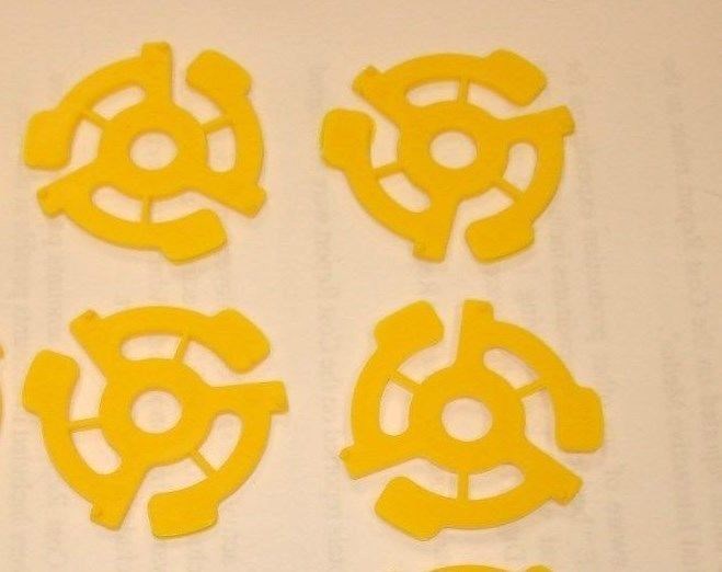 12 New YELLOW 45 RPM 7