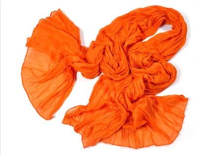 Womens gilrs Candy Color Warm Cute Soft Scarfs Voile Wrap Orange new Chic3c