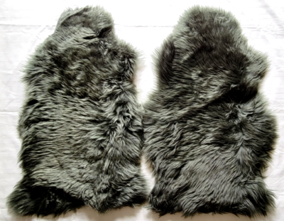 2 IKEA ULLERSLEV Versatile Soft Comfy Cozy Sheepskin Dark Green 705.390.54