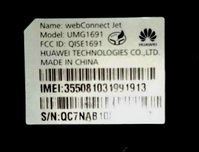 WEBCONNECT JET - T.MOBIL  MODEL UMG1691 With Carry Case