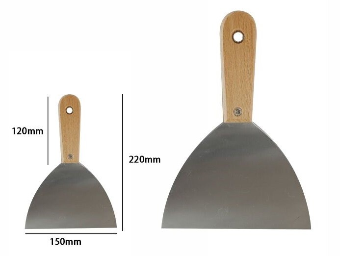 Spatola Per Stuccare Acciaio Temprato Manico Legno Misura 6" dfh