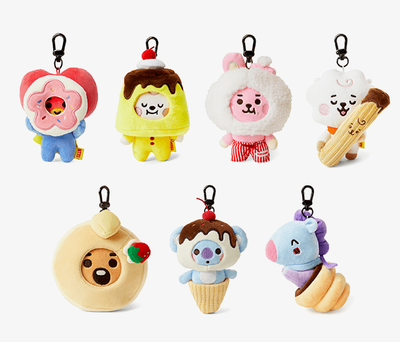 BT21 22 Sweet Things Plush Keyring Cute and Collectible Keychain