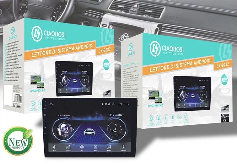Autoradio Sintolettore Con Monitor 10" Hd Lettore Sistema Android Cx-8222 linq
