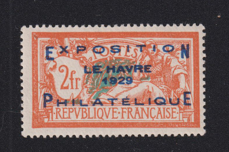 Timbre France NÂ° 257a, 2 F Merson Exposit PhilatÃ©Lique Le Havre CharniÃ¨Re 040902