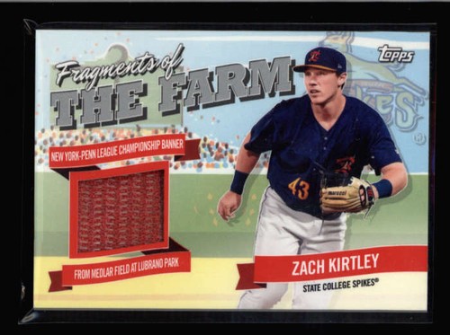 ZACH KIRTLEY 2018 TOPPS PRO DEBUT FRAGMENTS OF THE FARM ROOKIE