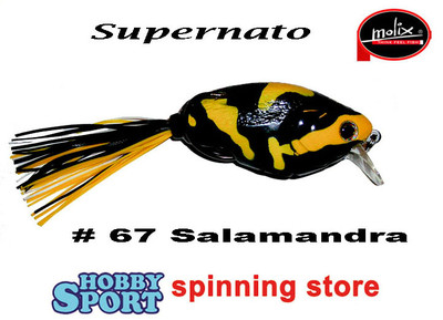 SUPERNATO CRANK BAIT IBRIDO COL. 67 SALAMANDRA MOLIX SPINNING BLACK BASS