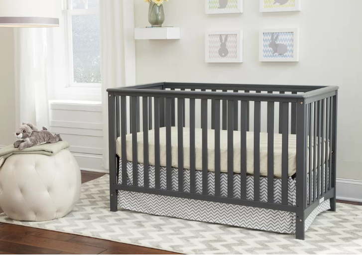 3-in-1 Convertible Crib Baby Nursery Bedroom Furniture Toddler Day Bed Full Size