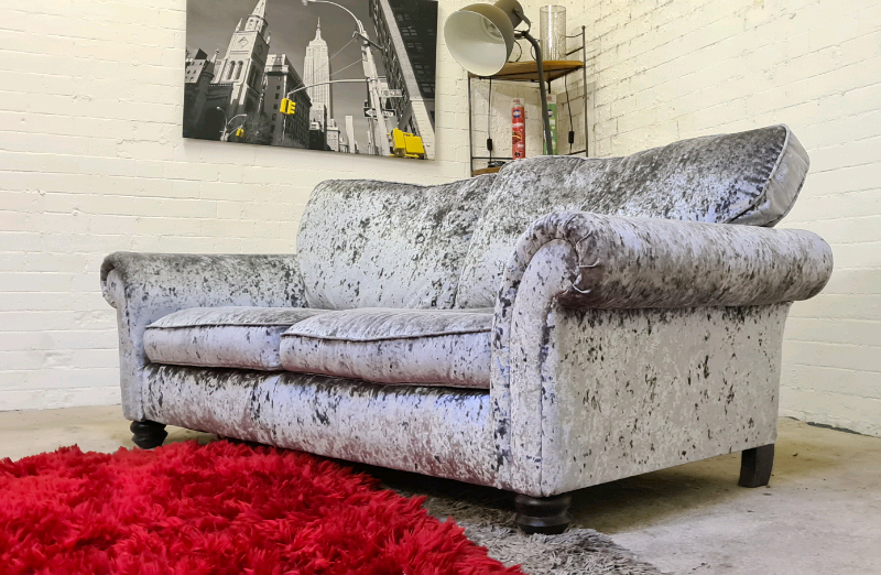 Crushed Velvet 3 Seater Designer Sofa in Swinton, Manchester Gumtree