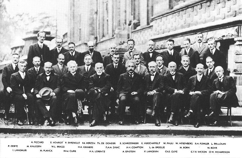 Poste!927 Solvay Confeerence  Physicists