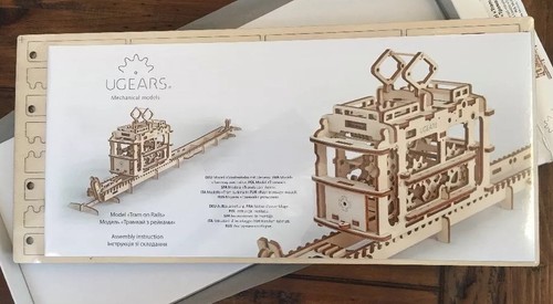 New UGEARS Tram on Rails Mechanical Wooden Model 3D Puzzle Series 70