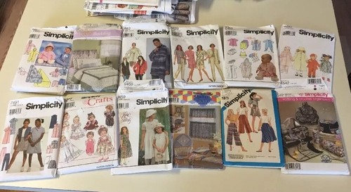 Vintage - Now Simplicity Sewing Patterns Lot of 68 Mixed