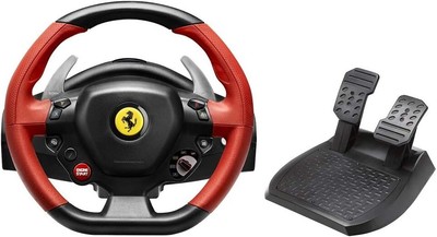 Thrustmaster Ferrari 458 Spider Racing Wheel - Wheel and 2 pedal set - compatibl