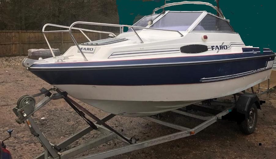 Fletcher Faro speed boat cruiser 50hp 4 stroke Yamaha 2007 galvanised