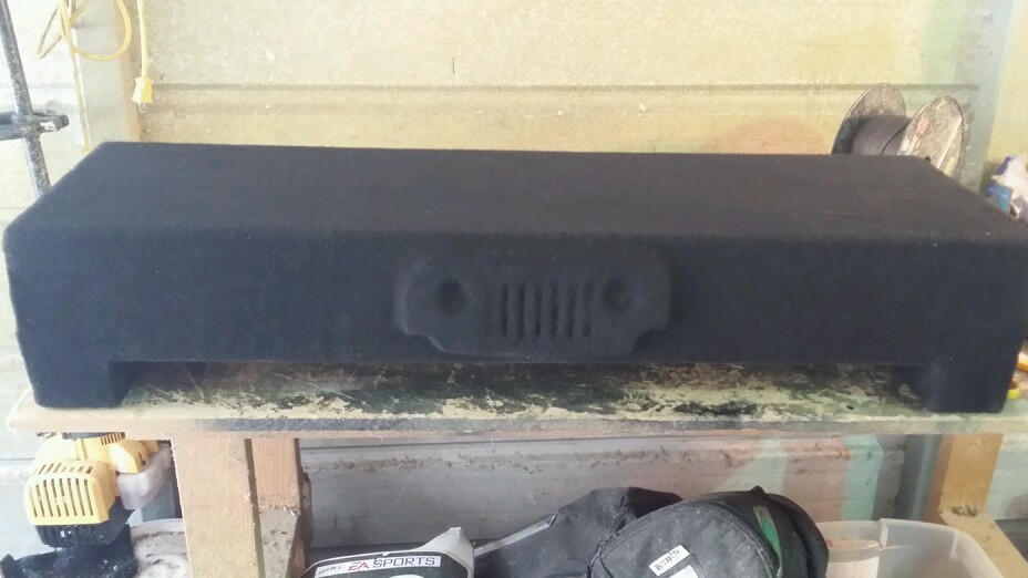 07-16 JEEP WRANGLER UNLIMITED SUB WOOFER BOX LOADED IMAGE DYNAMICS  1D10 D4 V4