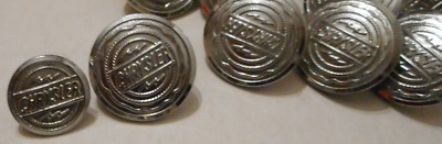 LOT OF 70 USED CHRYSLER MOTORS STAFF BRASS COAT BUTTONS