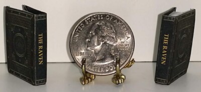 1:12 SCALE MINIATURE BOOK THE RAVEN EDGAR ALLAN POE