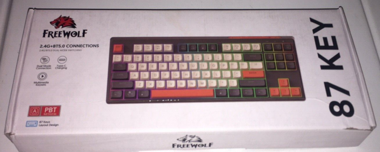 New FreeWolf M87 2.4Ghz BT5.0 dual mode connections gaming