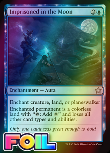 x1 Imprisoned in the Moon FDN Foundations MTG 156 FOIL