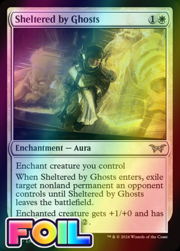 x1 Sheltered by Ghosts DSK Duskmourn MTG 30 FOIL UNCOMMON M/NM 1x