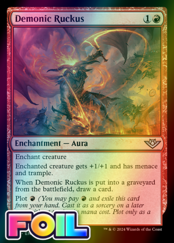 x1 Demonic Ruckus OTJ MTG 120 FOIL UNCOMMON M/NM 1x | eBay