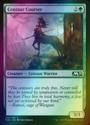 x1 FOIL Centaur Courser MTG 168/280 M20 M/NM 1x