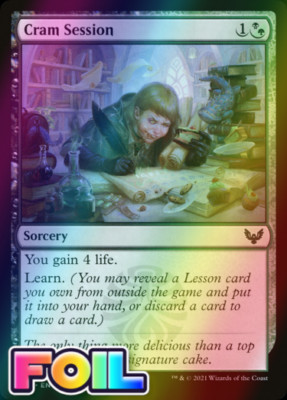 x1 Cram Session STX MTG 170/275 FOIL COMMON M/NM 1x