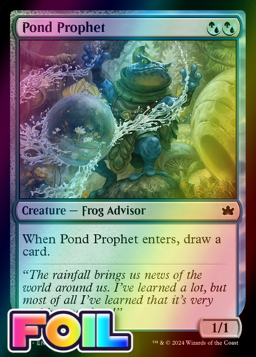 x1 Pond Prophet BLB Bloomburrow MTG 229 FOIL COMMON M/NM 1x