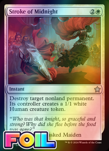 x1 Stroke of Midnight FDN Foundations MTG 148 FOIL UNCOMMON