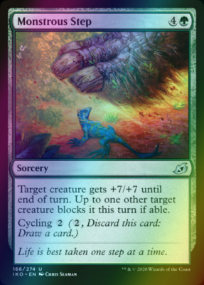 x1 Monstrous Step FOIL UNCOMMON MTG 166/274 IKO M/NM 1x