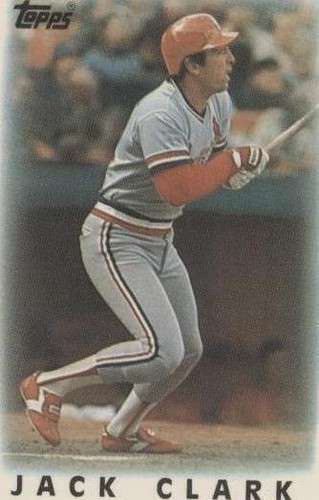 1986 Topps League Leader Minis - Jack Clark #59