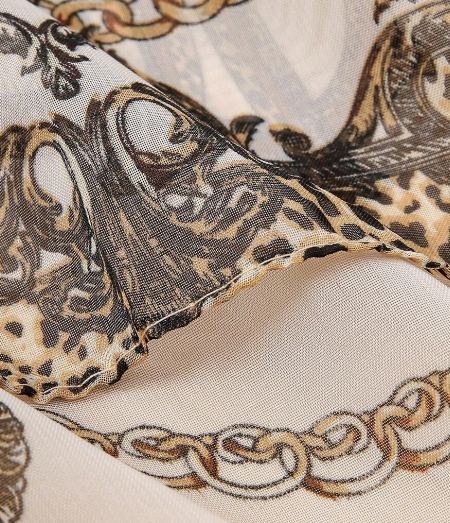 Leopard Animal Print Oblong Scarf Chiffon Brown Pattern Buy One Get One Free