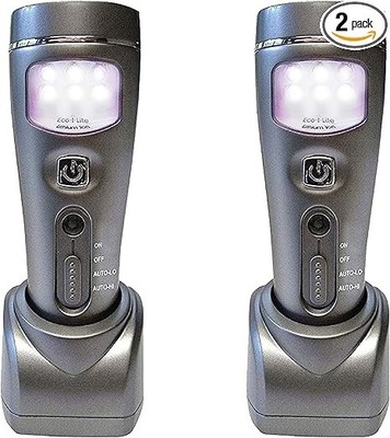 Capstone Lighting 4-in-1 Eco-I-Lite, 2 Pack   Emergency Flashlights, Night Light
